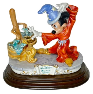 Laurenz Capodimonte Walt Disneys Mickey Mouse in Fantasia Limited Ed COA & GUIDE - Picture 1 of 10