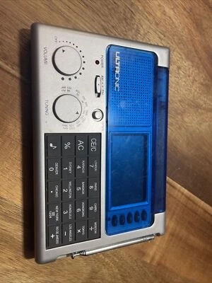 Ultronic WS-9 World Traveler Portable Flip Up Alarm Clock Radio Calculator.(B3) - Image 1 of 2