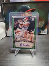 Brayden Willis 2023 Leaf Draft XRC Green ROOKIE AUTO #BA-BW1 49ers Sooners