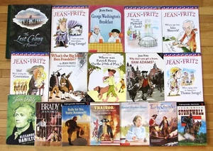 Lot 17 JEAN FRITZ Picture & Chapter Books American History PB/HB VGC L2 - Imagen 1 de 2
