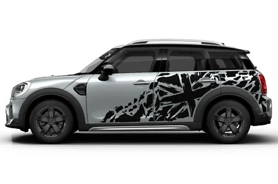 Bandera del Reino Unido calcomanías pegatinas vinilo diseño gráfico kit puertas laterales para Mini Countryman Foto 1 de 4