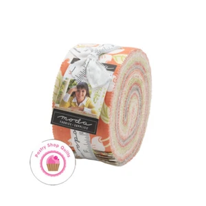 Moda STRAWBERRIES & RHUBARB Fig Tree JELLY ROLL 40 strips Quilt FABRIC - Picture 1 of 8