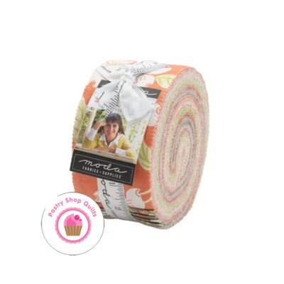 Moda STRAWBERRIES & RHUBARB Fig Tree JELLY ROLL 40 strips Quilt FABRIC - Image 1 of 4