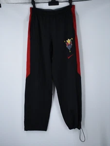 NIKE MANNY PACQUIAO Embroidered Training Warm Up Black Pants Joggers Mens Small - Picture 1 of 12