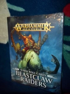 Warhammer Age Of Sigmar Beastclaw Raiders Warscroll Karten NEU - Bild 1 von 2