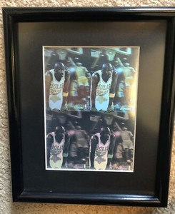 Michael Jordan Upper Deck Authentic Framed 1991-92 Uncut Hologram Sheet AW1