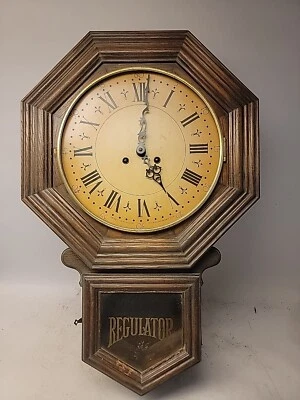 Vintage Trend Schoolhouse Pendulum Chiming Wall Clock - Image 1 of 4