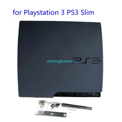 For PS3 Slim Console 2000 20XX 2500 - White Black Complete Housing Shell Case - Image 1 of 4