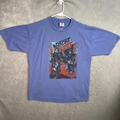 Vintage 2003 Fright Fest Denver Horror T Shirt Adult XL Blue Mens - Image 1 of 4