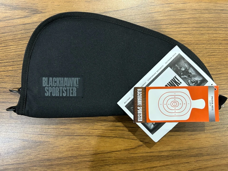 Blackhawk Sportster Pistol Rug Soft Zipper Case Medium Black NEW - Image 1 of 1