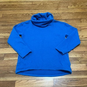 Burton Sweatshirt Women's Size Small Blue Pullover Cowl Neck W/Pockets Sweater - Picture 1 of 5