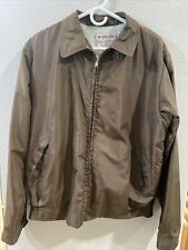 Vintage McGREGOR NYLON ANTI-FREEZE Jacket 42L, Brown JAMES DEAN Washable