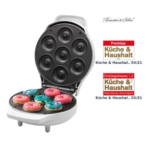 Rosenstein & Söhne Mini-Donut-Maker, antihaftbeschichtet, 1.000 Watt - Bild 1 von 7