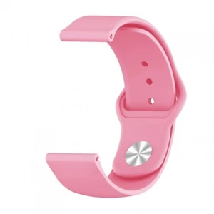 Bracelet Montre Compatible Avec Samsung Xiaomi Garmin Huawei 22MM Bouton Rose - Photo 1 sur 1