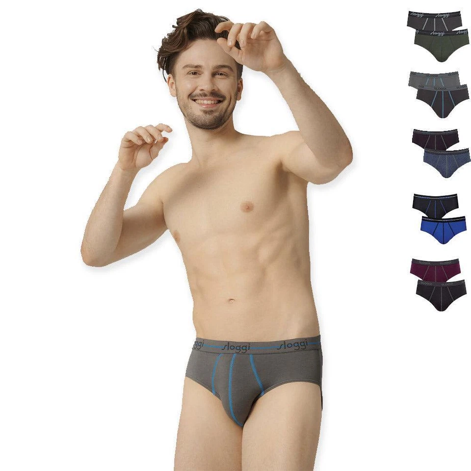 Sloggi Uomo 2 Slip Start Midi 10050546 S13 - Immagine 1 di 1