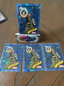 2025 Topps Marvel Comics Chrome Sapphire Wong Base Blue (4) Cards - Picture 1 of 2