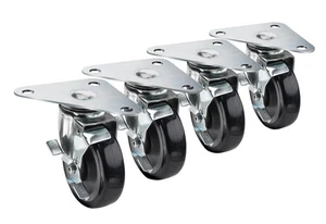 28-161S Large Triangle Heavy Duty Plate Caster, Swivel with Lock, 5-3/8" x 5-... - Picture 1 of 1