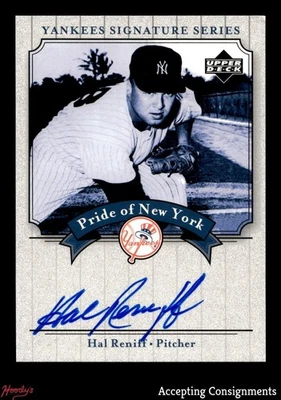 2003 Upper Deck Yankees Signature Pride of New York #HR Hal Reniff AUTO - Image 1 of 2
