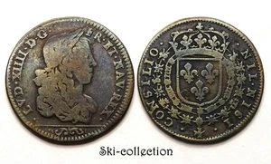Jeton Louis XIV°- CONSILIO NIL NISI. jeton de compte. Bronze - Picture 1 of 1