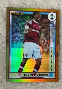 2023 Topps Merlin Divin Mubama Gold Rc /50! - Bild 1 von 2