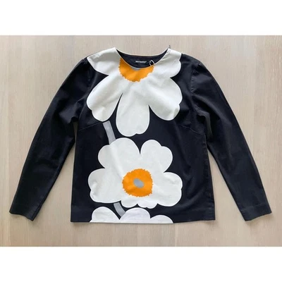 Marimekko Unikko Shirt, Poppy Print Blouse, Size 36, S - Image 1 of 4