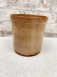 HANDMADE GLAZED ANTIQUE FRENCH CONFIT JAM POT SMALL TERRACOTTA 5” - Picture 1 of 7