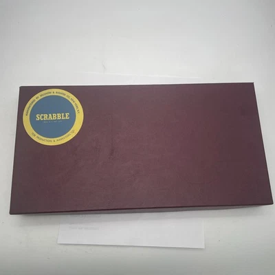 Vintage Scrabble Game 1953 Selchow & Righter Co 4 Holders Box Tiles EUC - Image 1 of 4