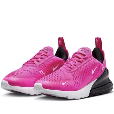 耐克 Air Max 270 (GS) 激光紫红色鞋 6.5 码 Youth/8 女式 (943345 602) — 第 1/4 张图片