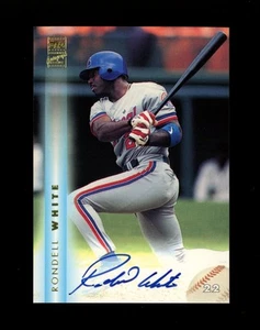 1999 Topps Certified Autograph #A6 RONDELL WHITE su scheda Auto Expos quasi nuovo-MT/COME NUOVO - Foto 1 di 3