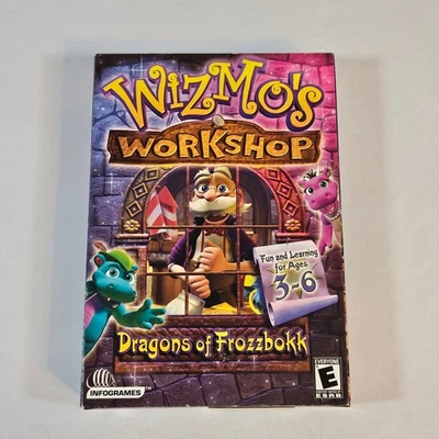 Brand New Factory Sealed WizMo's Workshop: Dragons of Frozzbokk PC Game CD-ROM - Image 1 of 4