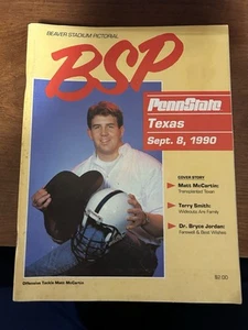 1990 Penn State Texas Longhorns Program O.J. McDuffie Adrian Walker Darren Perry - Picture 1 of 4