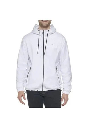 Chaqueta de invierno blanca para hombre CALVIN KLEIN talla grande Foto 1 de 4