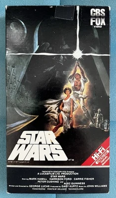 VINTAGE 1984 STAR WARS VHS Untested - Ex-Blockbuster Video Foto 1 de 4