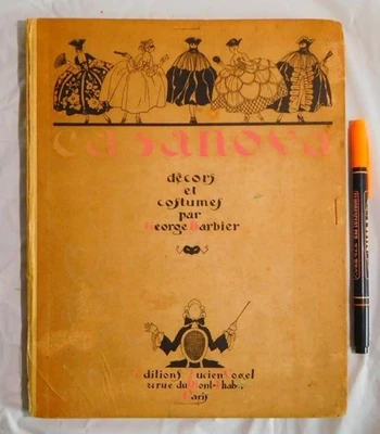 1921 George Barbier Casanova Panorama Dramatique Complete 24 Pochoir Plates Art - Image 1 of 4