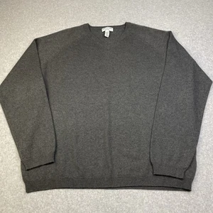 Covington V-Neck Pullover Cashmere Sweater Mens XL 46-48, Gray - Picture 1 of 9
