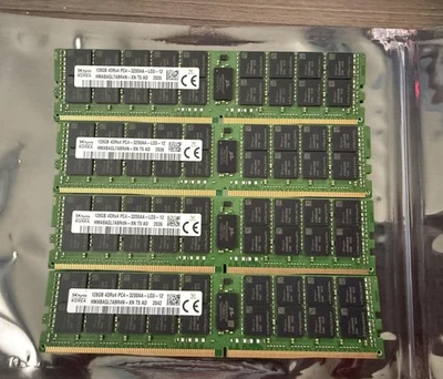 Lote de 4 MEMORIA LRDIMM HMABAGL7CBR4N-XN HYNIX 128GB DDR4 3200 4RX4 solo piezas Foto 1 de 2