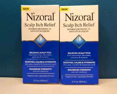 Nizoral Scalp Itch Relief Anti-Itch Liquid Soothes Calms & Hydrates 2oz (2-Pack) - Image 1 of 3