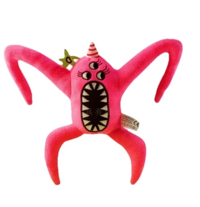 全新 无标签:粉红色 Nabnaleena 7 英寸高毛绒 - Garten Of Banban (Roblox) — 第 1/1 张图片