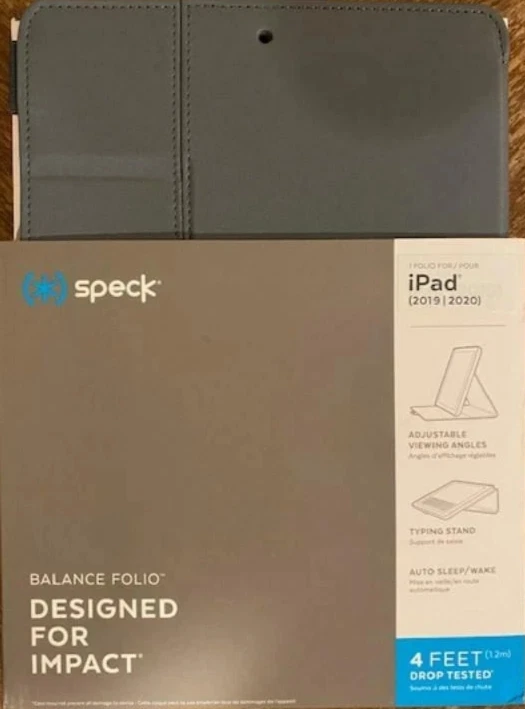 Speck Balance Folio Case for Apple iPad 10.2" 7th 8th Gen Stormy Gray ‎133535 - Image 1 of 1