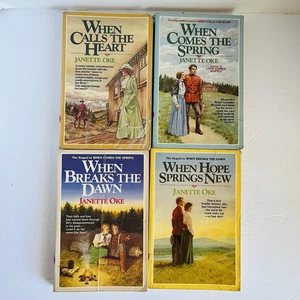 Janette Oke Canadian West Series 4 Book Set 1-4 Paperback 1983-1986 Vintage - Picture 1 of 18