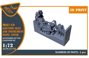 1/72 Clear Prop! CPA72176 MiG-19 Ejection seat and instrument panel cover  for C - Picture 1 of 3