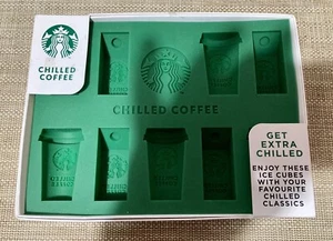 Bandeja de cubitos de hielo de silicona flexible con forma de Starbucks café refrigerado lavable - Nuevo - Imagen 1 de 4