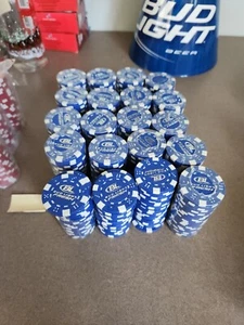 BUD LIGHT BEER SOUVENIR SAMMLERSTÜCK POKER CHIP GOLFBALL MARKER 25 Chip Sleeve - Bild 1 von 3
