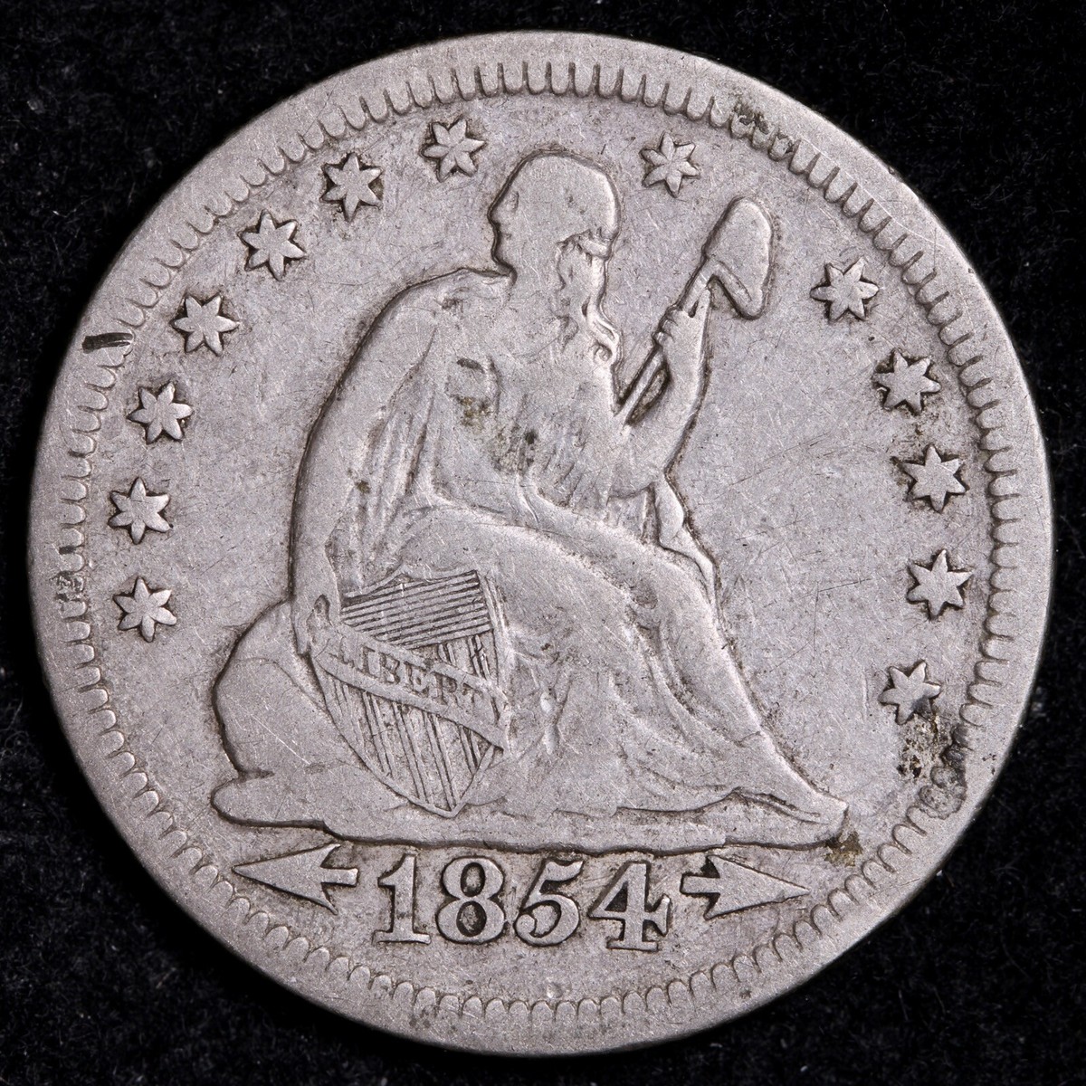 1854 Year Seated Liberty US Quarters (1838-1891) for sale | eBay