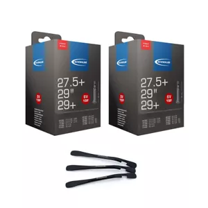 2x Manguera de bicicleta Schwalbe SV19F 40 mm 29" (54/75-622) Freeride con elevador de neumáticos - Imagen 1 de 2