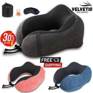 Neck Pillow for Airplane Head Support Lightweight U Shaped Adult Travel Pillows - Picture 1 of 28