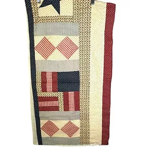 Patchwork Table Runner Country Farmhouse 70” X 18” NEW - Picture 1 of 8