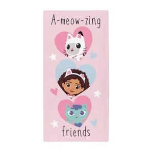 Gabbys Dollhouse Towel 100% Cotton Girls Beach Pool Bath A-meow-zing Friends - Picture 1 of 1