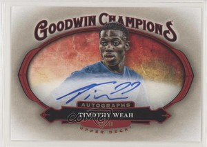 2020 Upper Deck Goodwin Champions Horizontal Auto Timothy Weah #HA-WE Auto