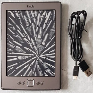 Amazon Kindle eBook Reader + USB Cable. Wi-Fi. Model: D01100 - Picture 1 of 9